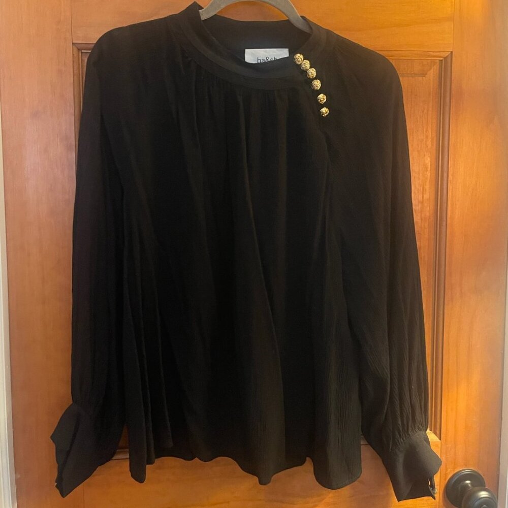 ba&sh Neil Embellished Button Blouse